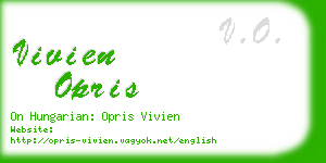 vivien opris business card